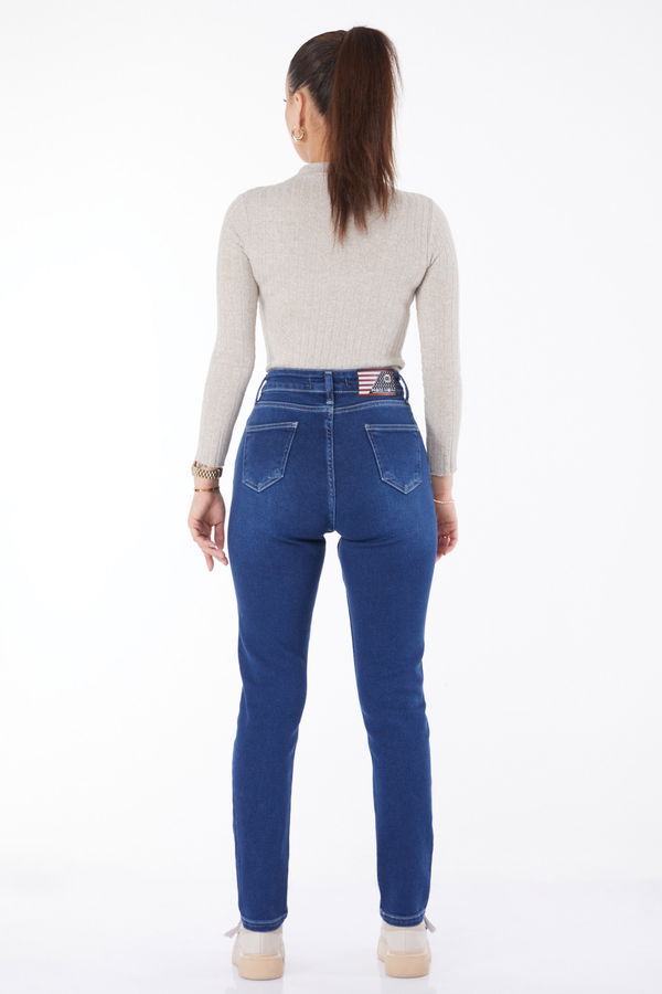 Dar Paça Kot Pantolon Lacivert - 24983