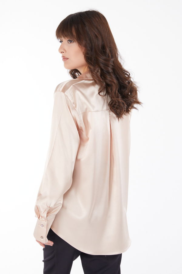 Saten Gömlek Sarı - 25038