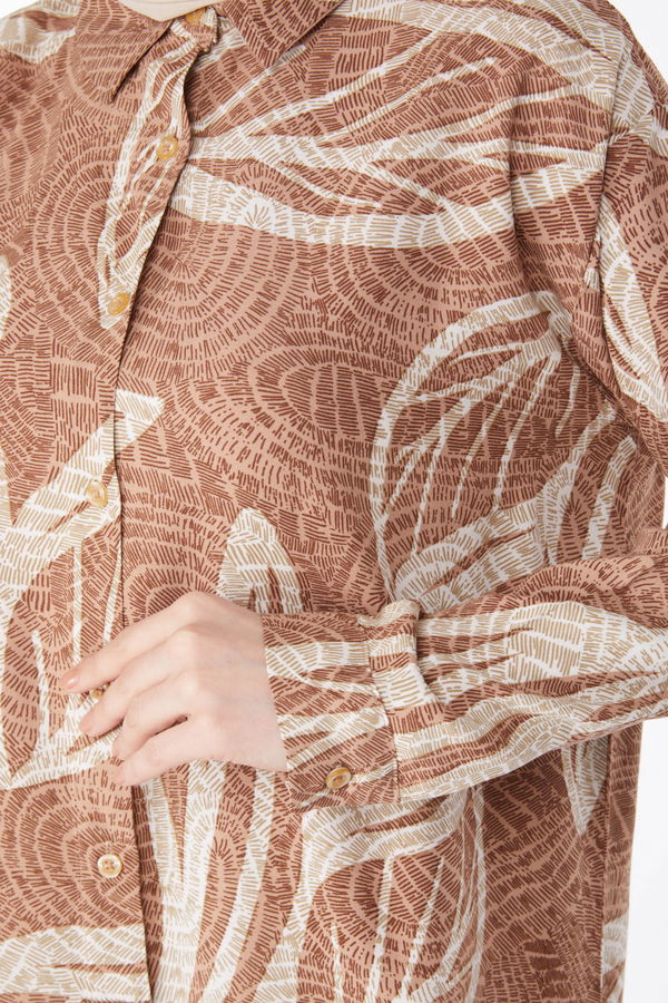 Desenli Tunik Vizon - 25040