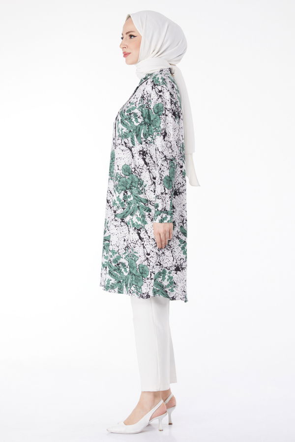 Desenli Tunik Haki - 25042 HAKİ