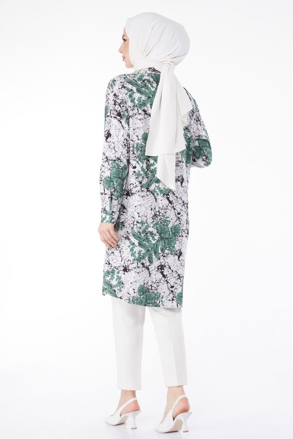 Desenli Tunik Haki - 25042 HAKİ