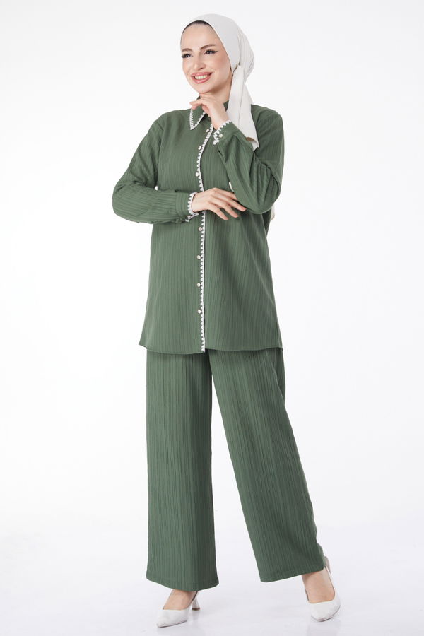 Tunik Pantolon İkili Takım Haki - 25098 HAKİ
