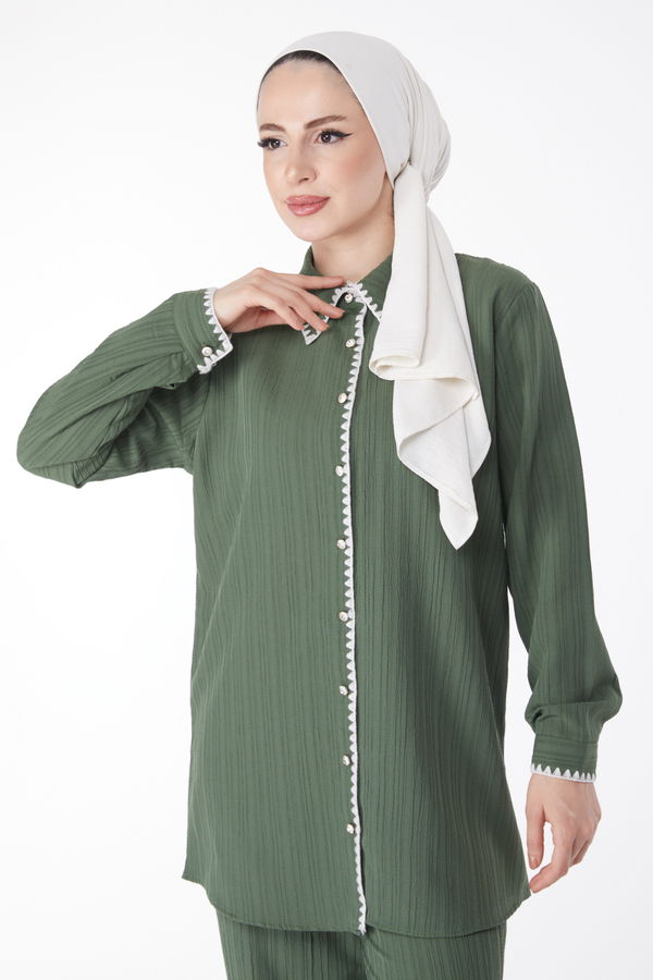 Tunik Pantolon İkili Takım Haki - 25098 HAKİ