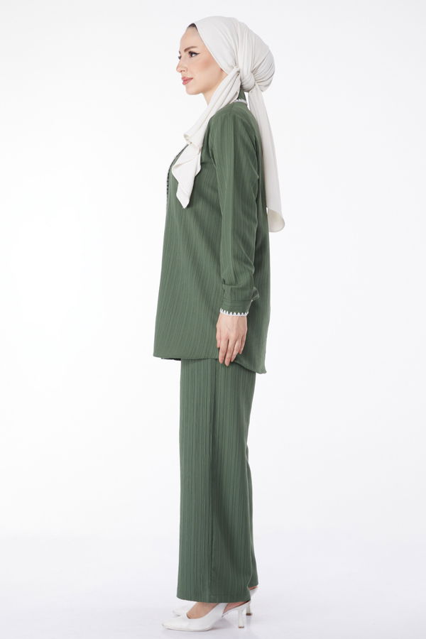 Tunik Pantolon İkili Takım Haki - 25098 HAKİ