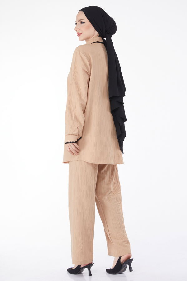 Tunik Pantolon İkili Takım Vizon - 25098