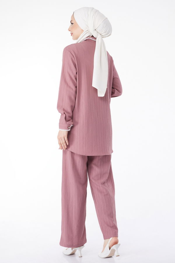 Tunik Pantolon İkili Takım Pembe - 25098 PEMBE