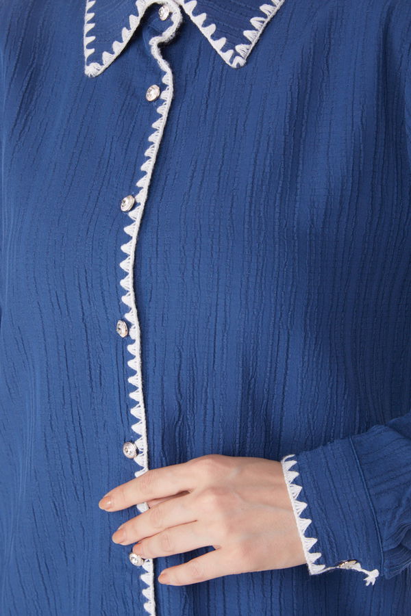 Tunik Pantolon İkili Takım Mavi - 25098