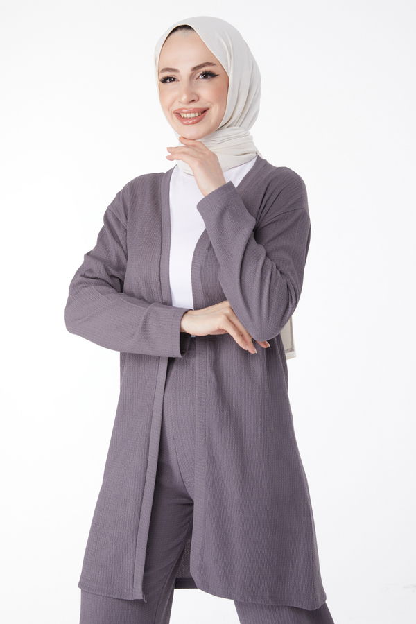Kimono Pantolon İkili Takım Antrasit - 25113
