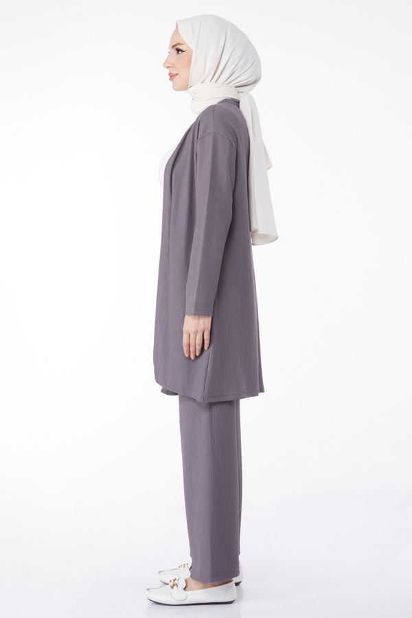 Kimono Pantolon İkili Takım Antrasit - 25113
