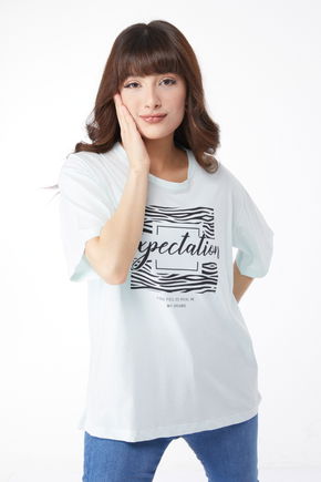 Baskılı T-shirt Yeşil - 25168