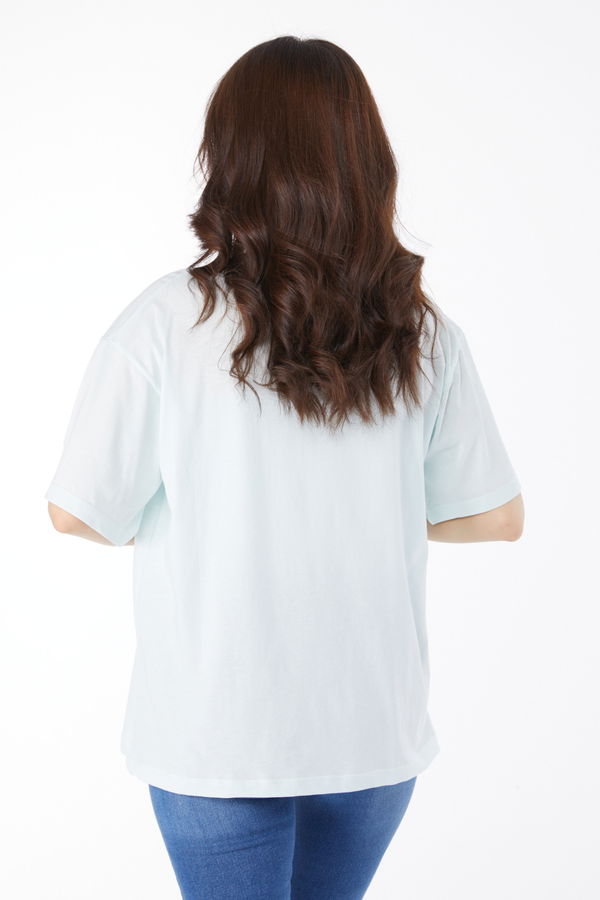 Baskılı T-shirt Yeşil - 25168