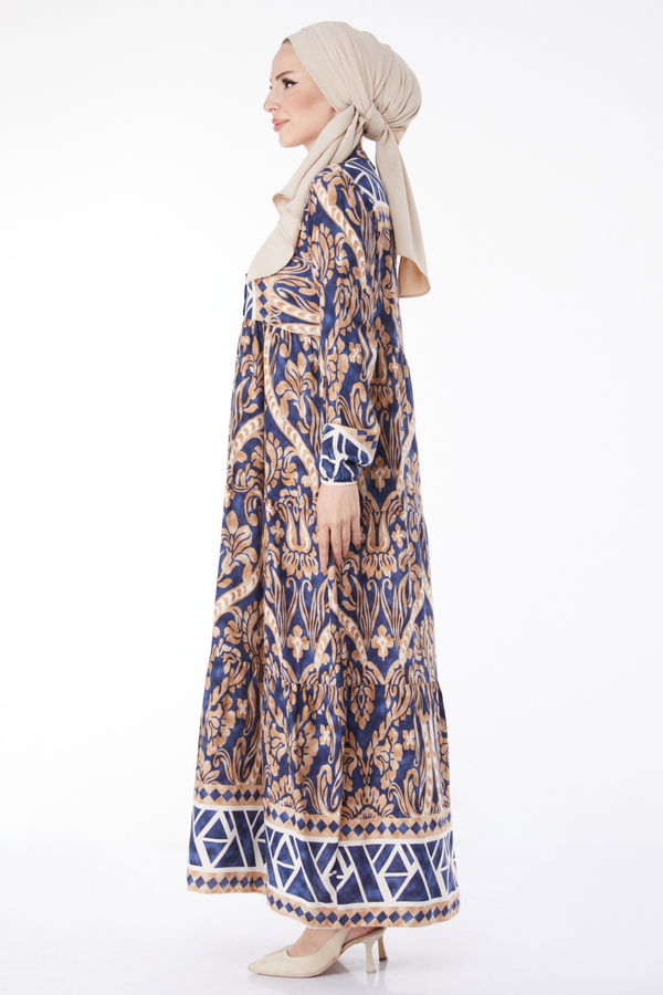 Desenli Ebise Lacivert - 25196 LACİVERT