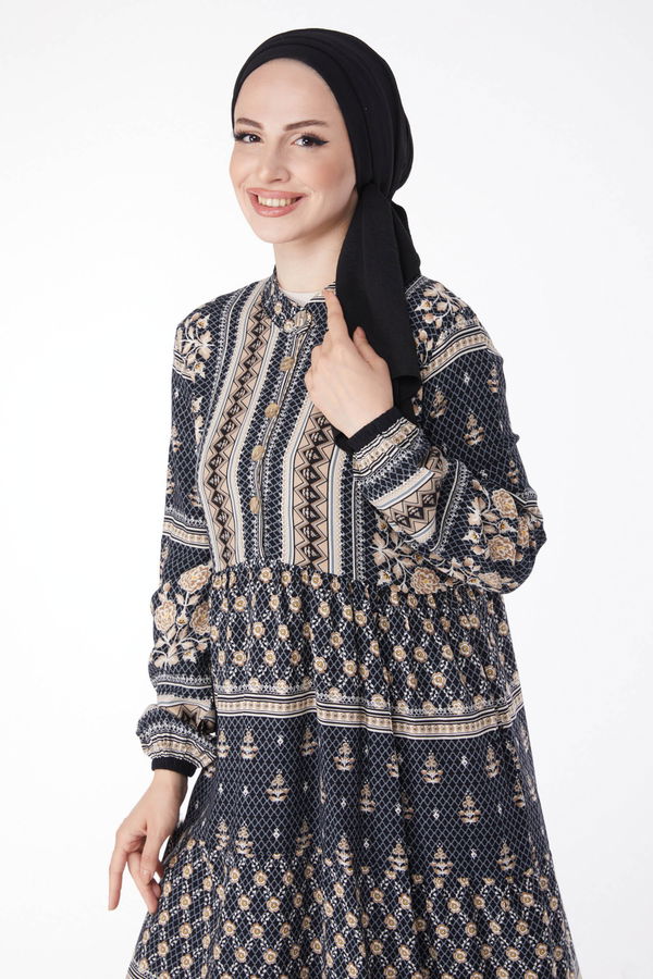 Desenli Ebise Siyah - 25198 SİYAH