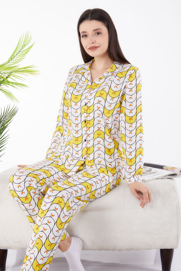 Pijama Takımı Sarı - 25265 Sarı