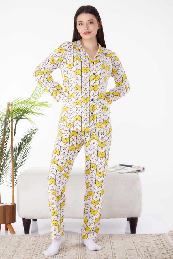 Pijama Takımı Sarı - 25265 Sarı