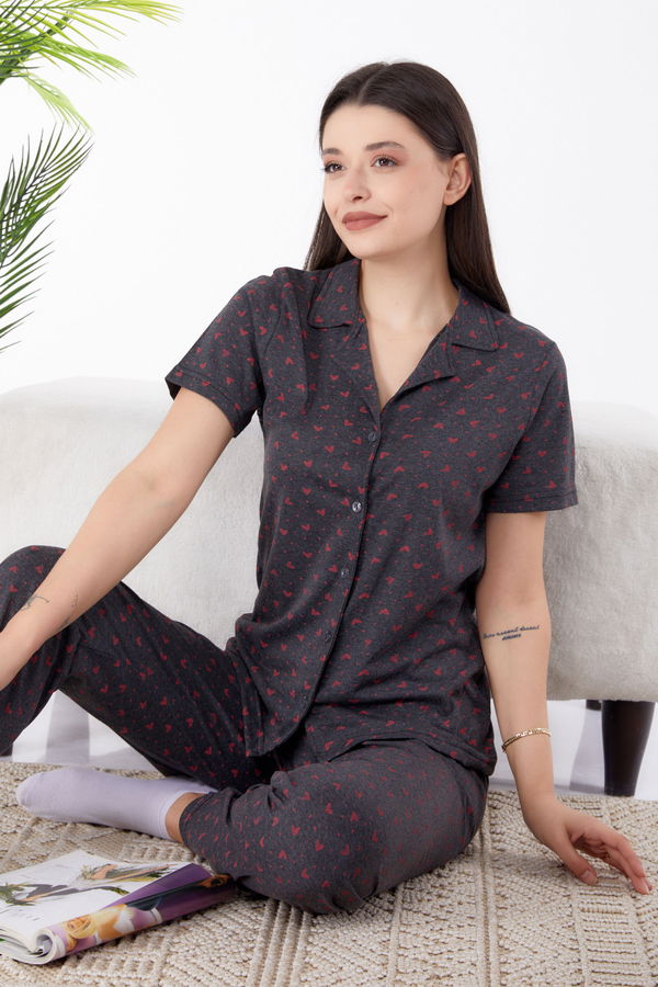 Pijama Takımı Antrasit - 25267 ANTRASİT