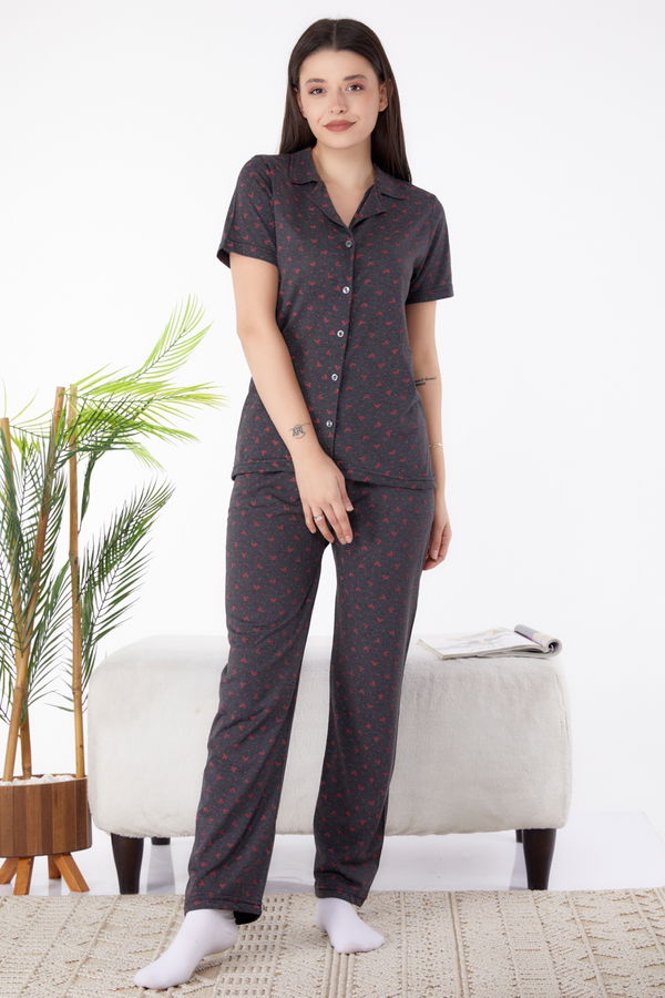 Pijama Takımı Antrasit - 25267 ANTRASİT