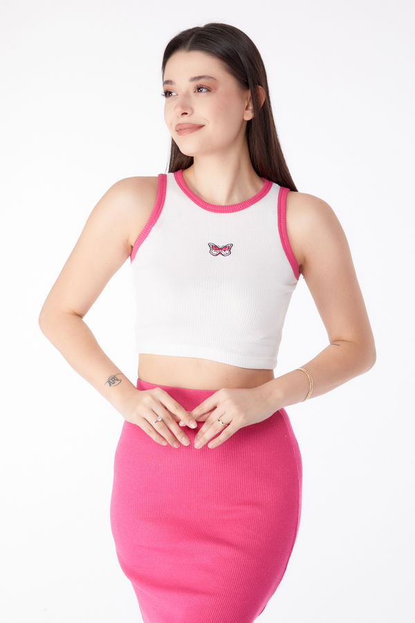 Etek+Bluz İkili Takım Fuşya - 25328
