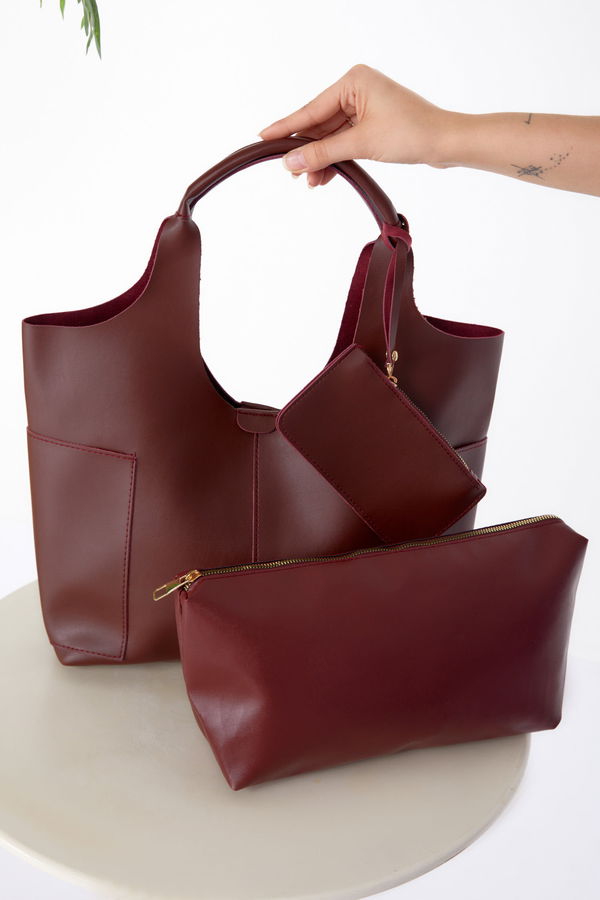 Kadın Bordo Çanta - 25447 BORDO
