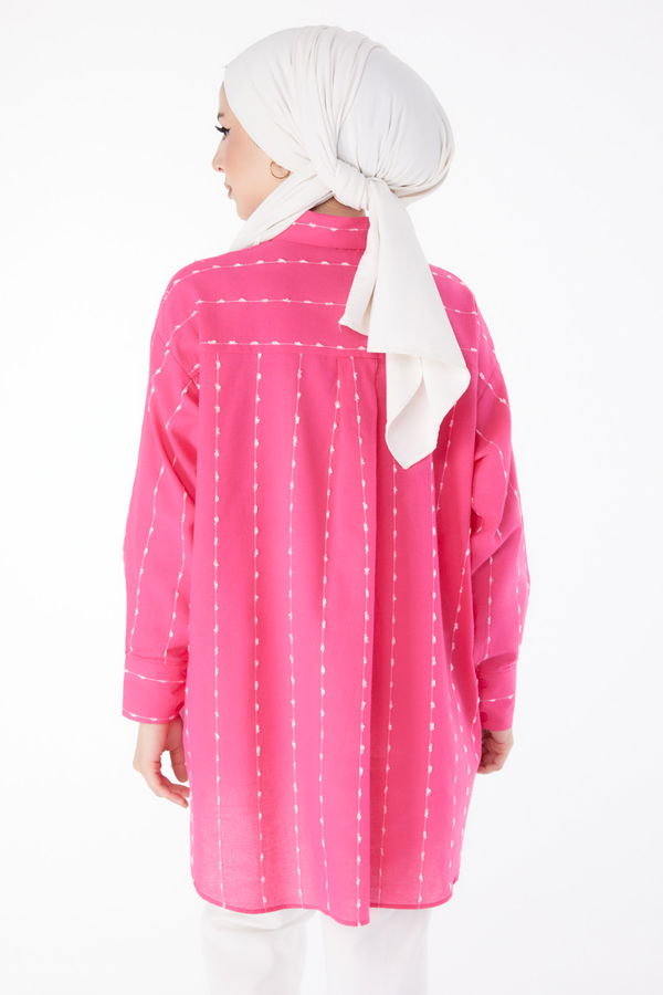 Tek Cepli Gömlek Pembe - 25497
