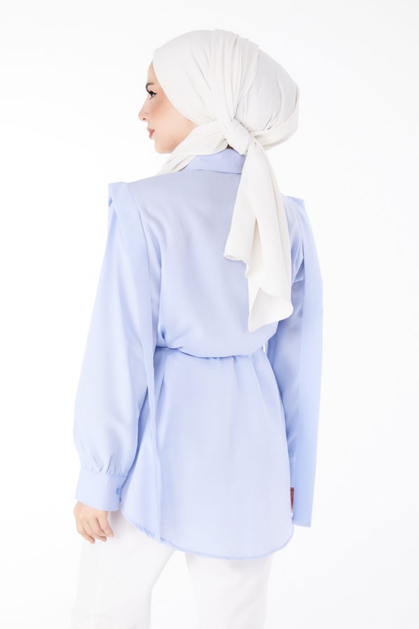 Bağcıklı Tunik Mavi - 25552 MAVİ