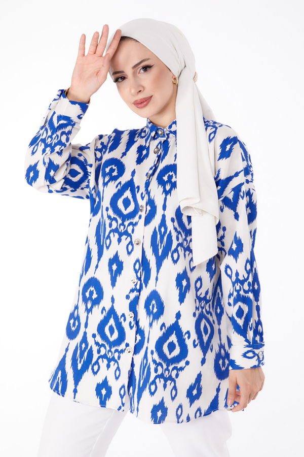 Desenli Tunik Lacivert - 25620 LACİVERT