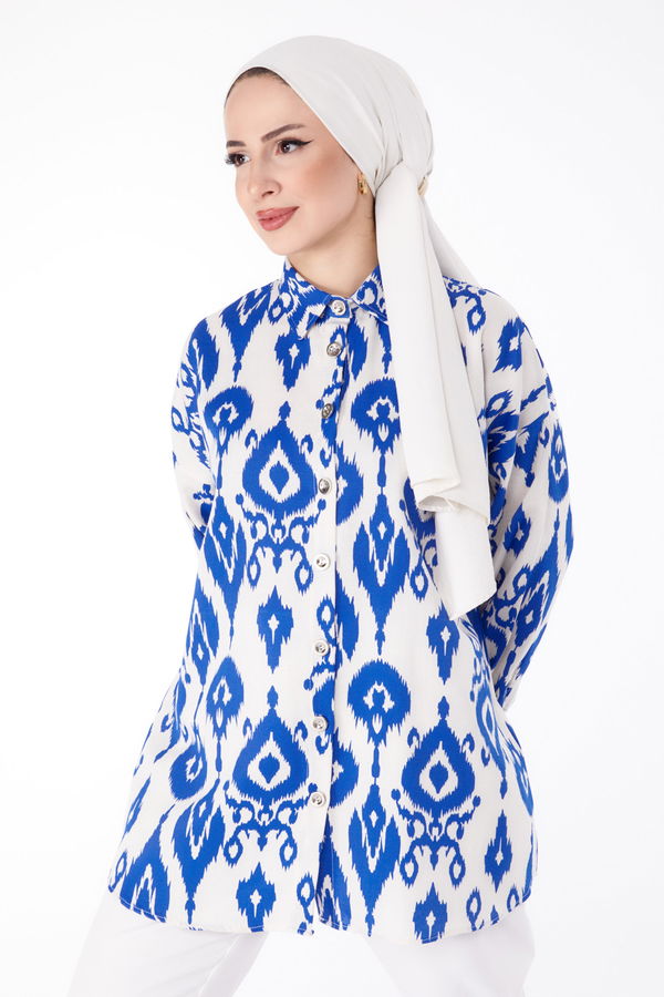 Desenli Tunik Lacivert - 25620 LACİVERT