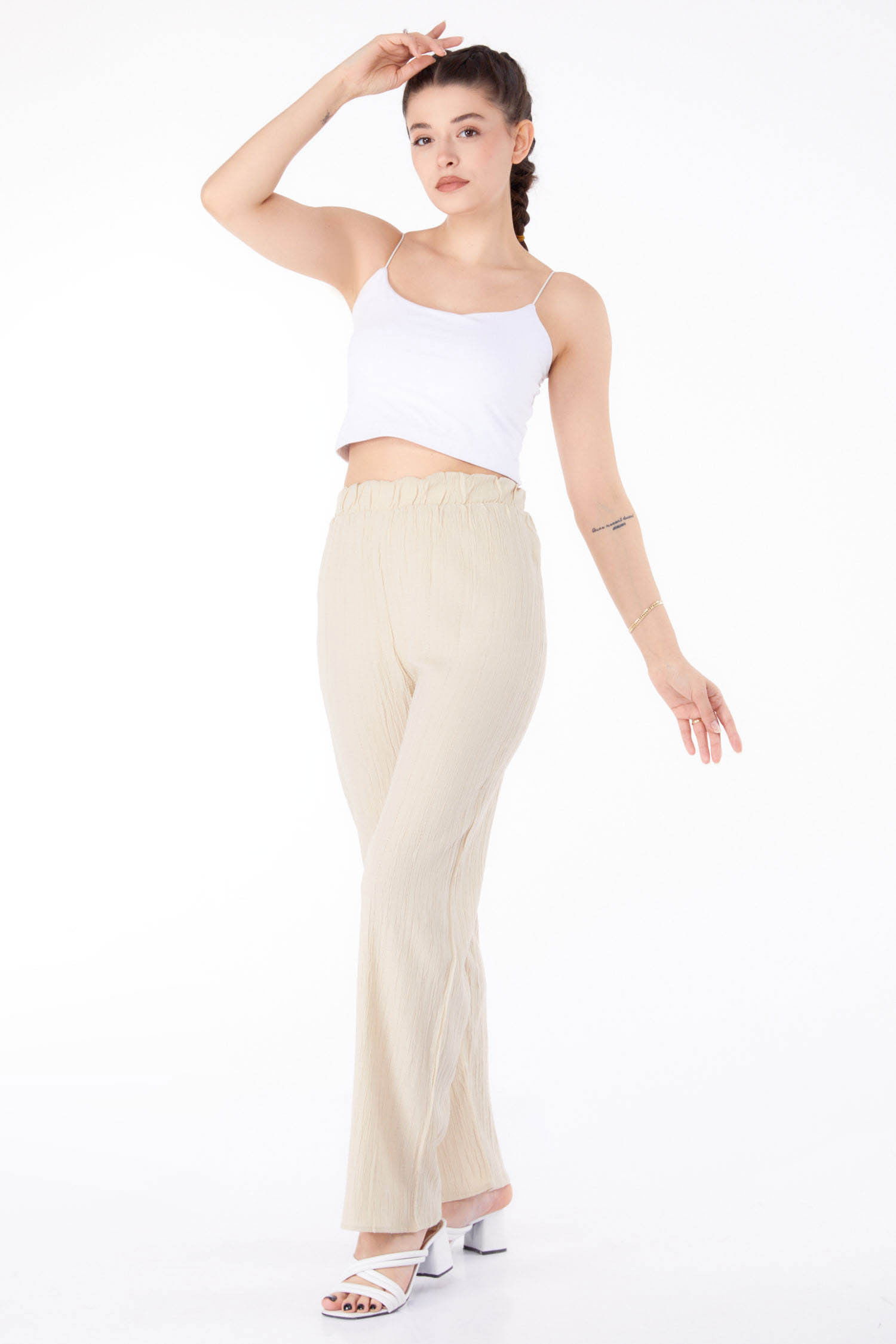 Salaş Pantolon Bej - 25627