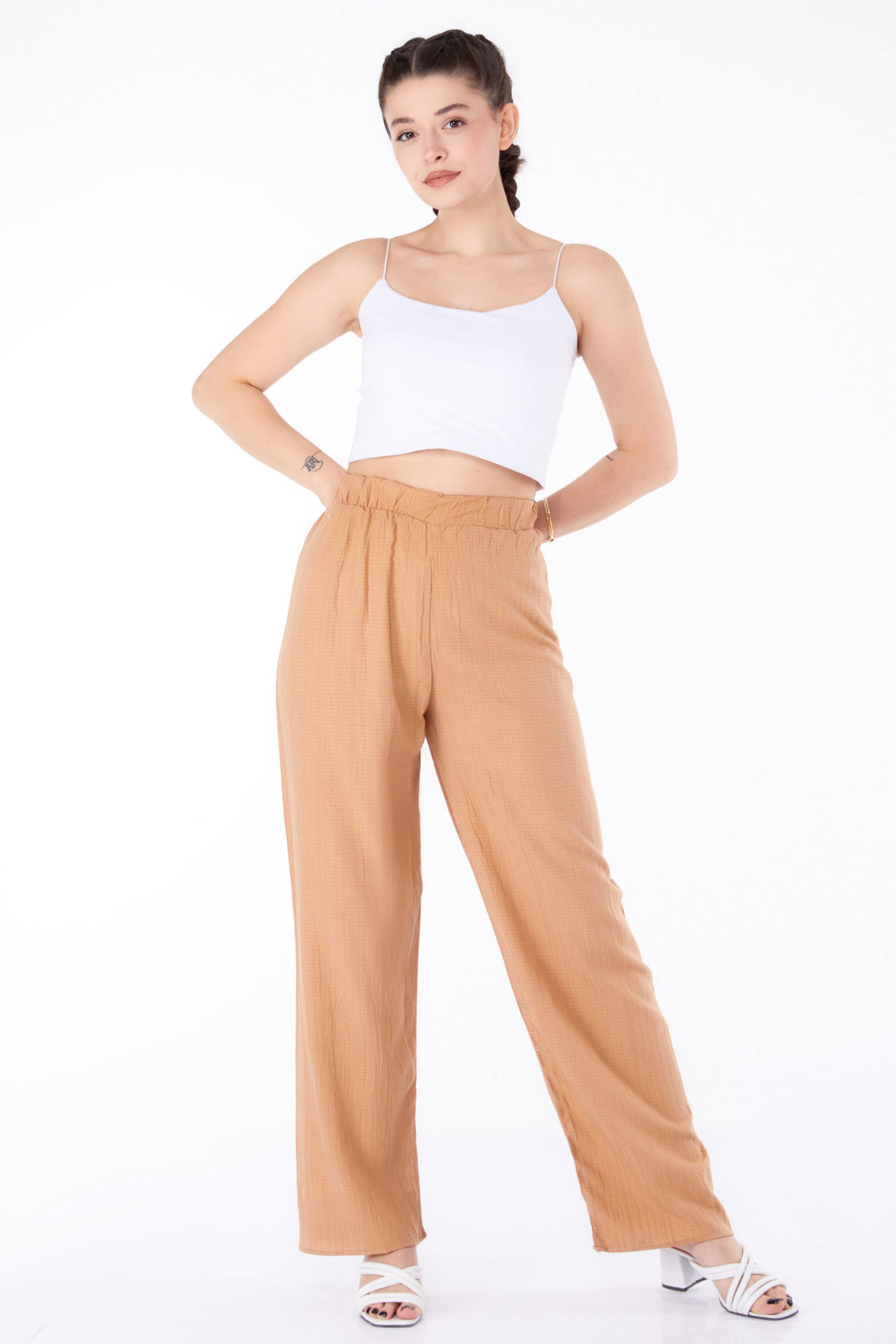 Salaş Pantolon Vizon - 25627
