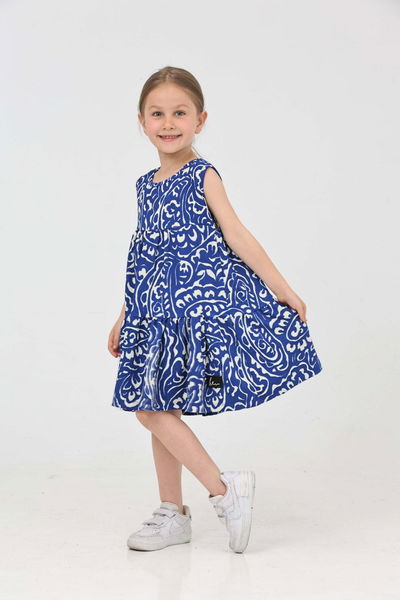 Desenli Elbise - 27214