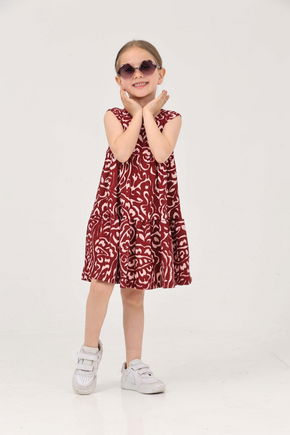 Desenli Elbise - 27214