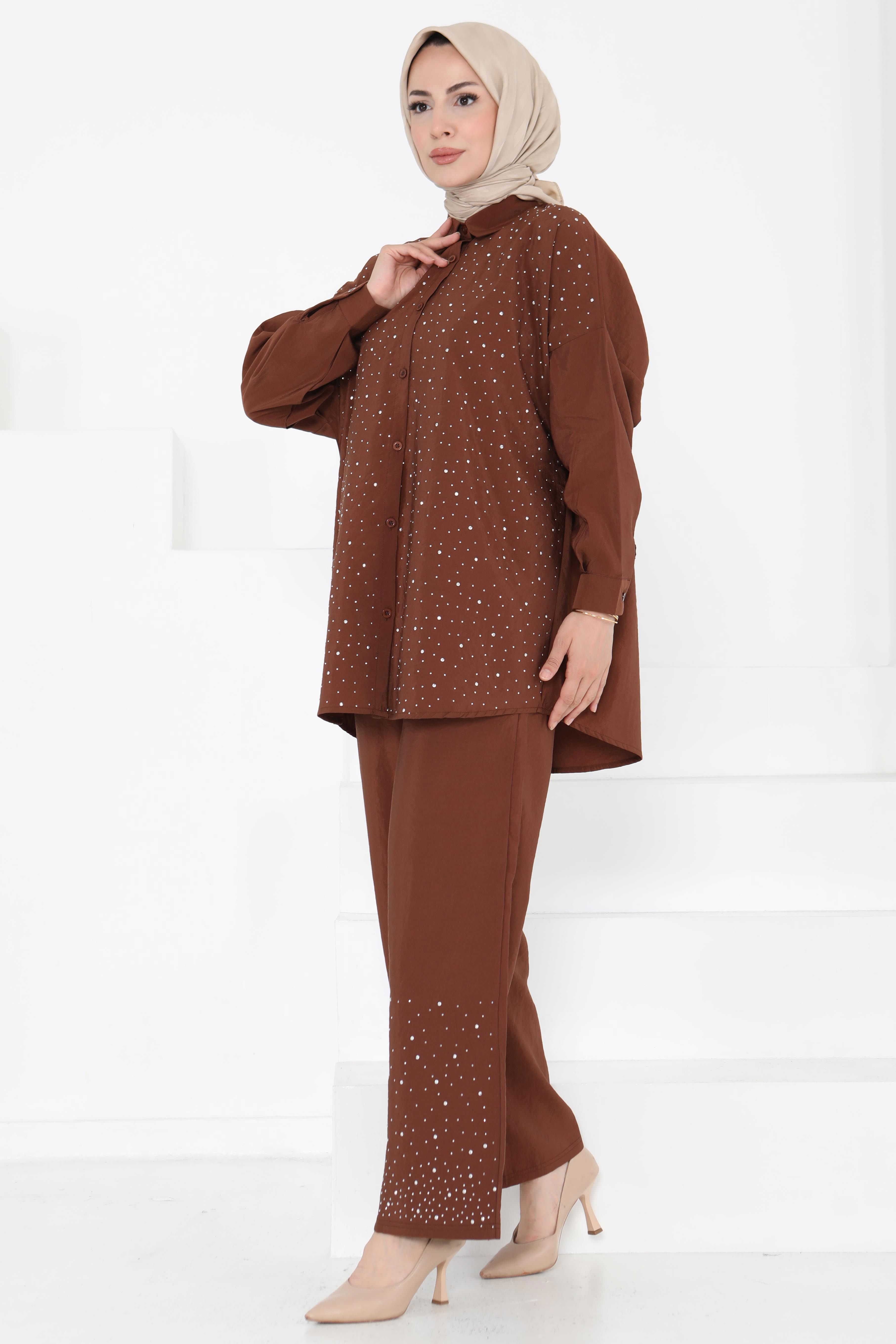Taş Detaylı İkili Takım - 27255