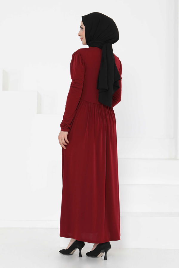 Büzgülü Elbise - 27254