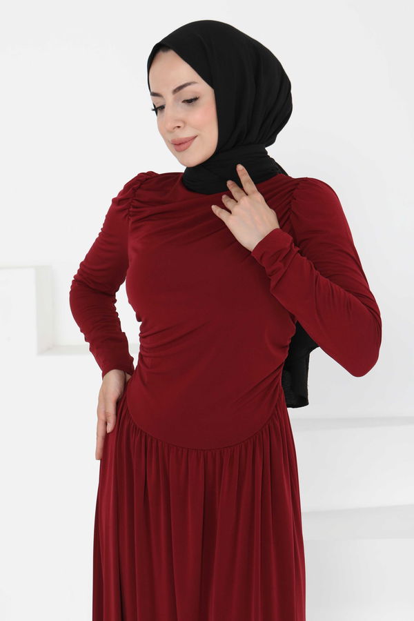 Büzgülü Elbise - 27254