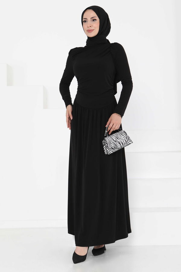 Büzgülü Elbise - 27254