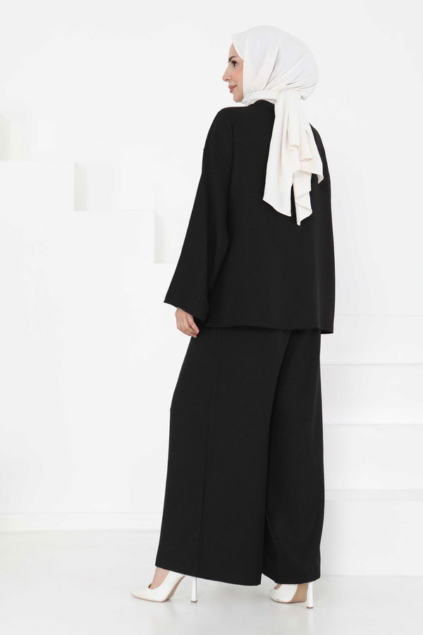 Bağlamalı Ceket Pantolon - 27258