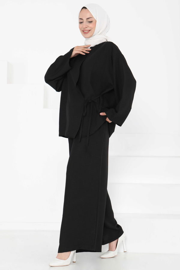 Bağlamalı Ceket Pantolon - 27258