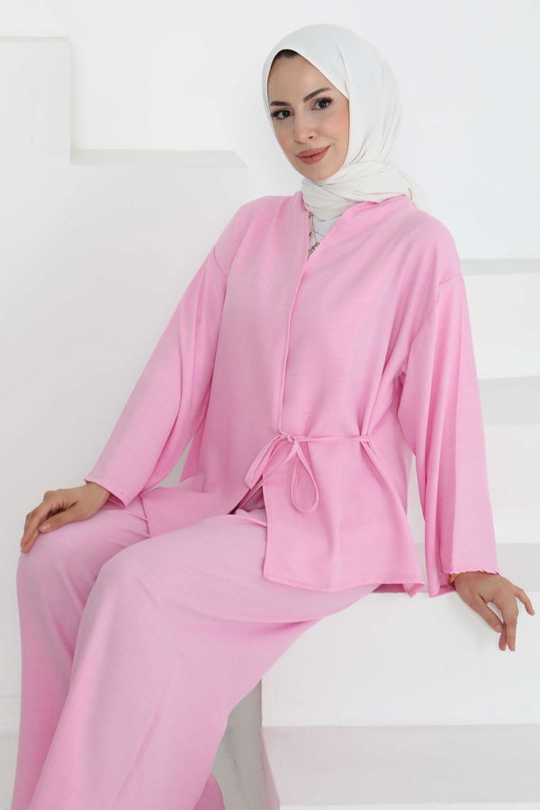 Bağlamalı Ceket Pantolon - 27258