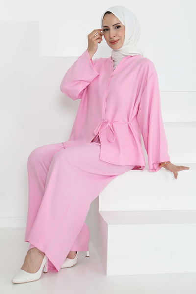 Bağlamalı Ceket Pantolon - 27258