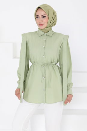 Omuz Bağlama Detaylı Tunik - 27195