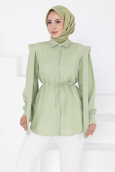 Omuz Bağlama Detaylı Tunik - 27195