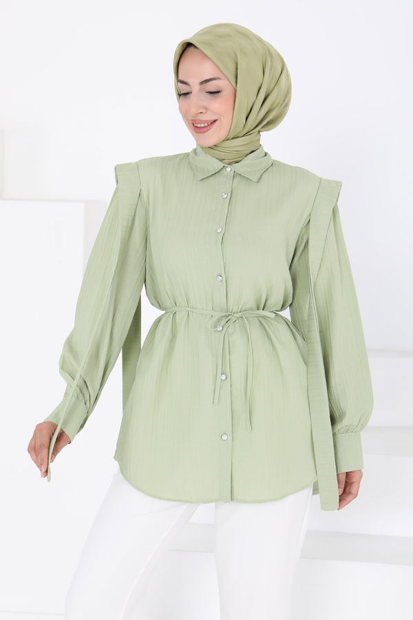 Omuz Bağlama Detaylı Tunik - 27195