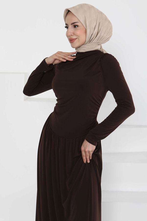 Büzgülü Elbise - 27254