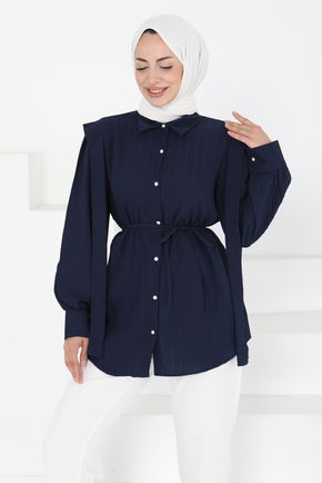Omuz Bağlama Detaylı Tunik - 27195