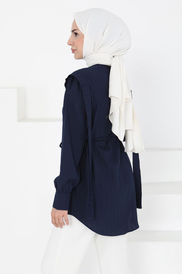 Omuz Bağlama Detaylı Tunik - 27195
