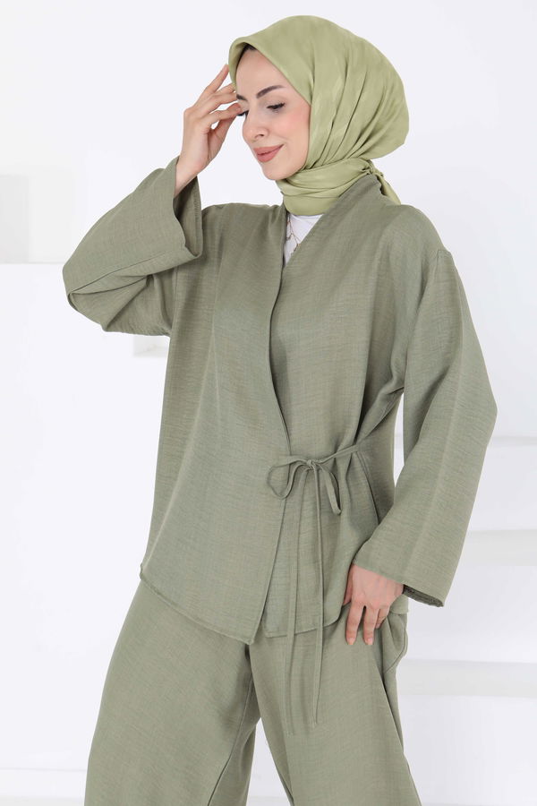 Bağlamalı Ceket Pantolon - 27258