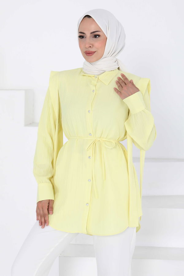 Omuz Bağlama Detaylı Tunik - 27195