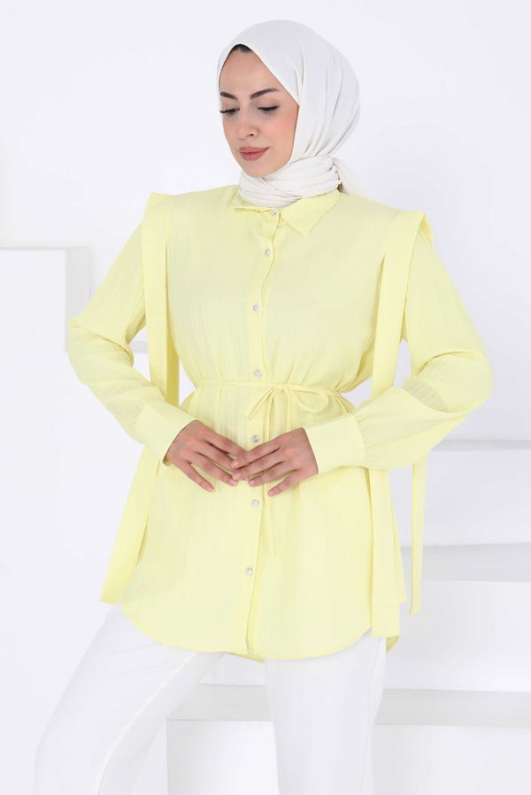 Omuz Bağlama Detaylı Tunik - 27195