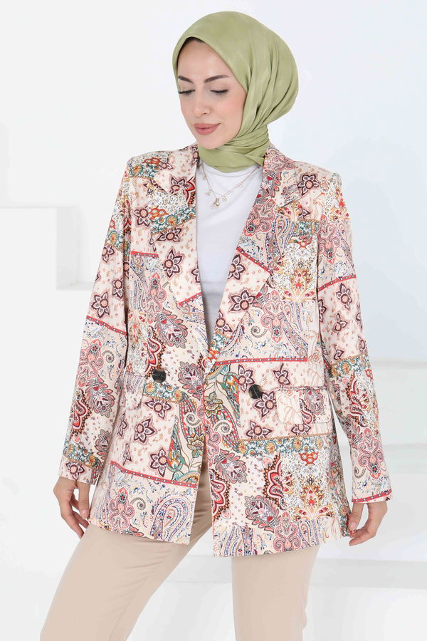 Etnik Desen Ceket - 27250