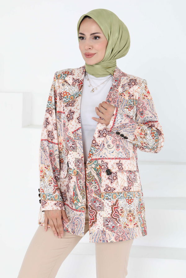 Etnik Desen Ceket - 27250